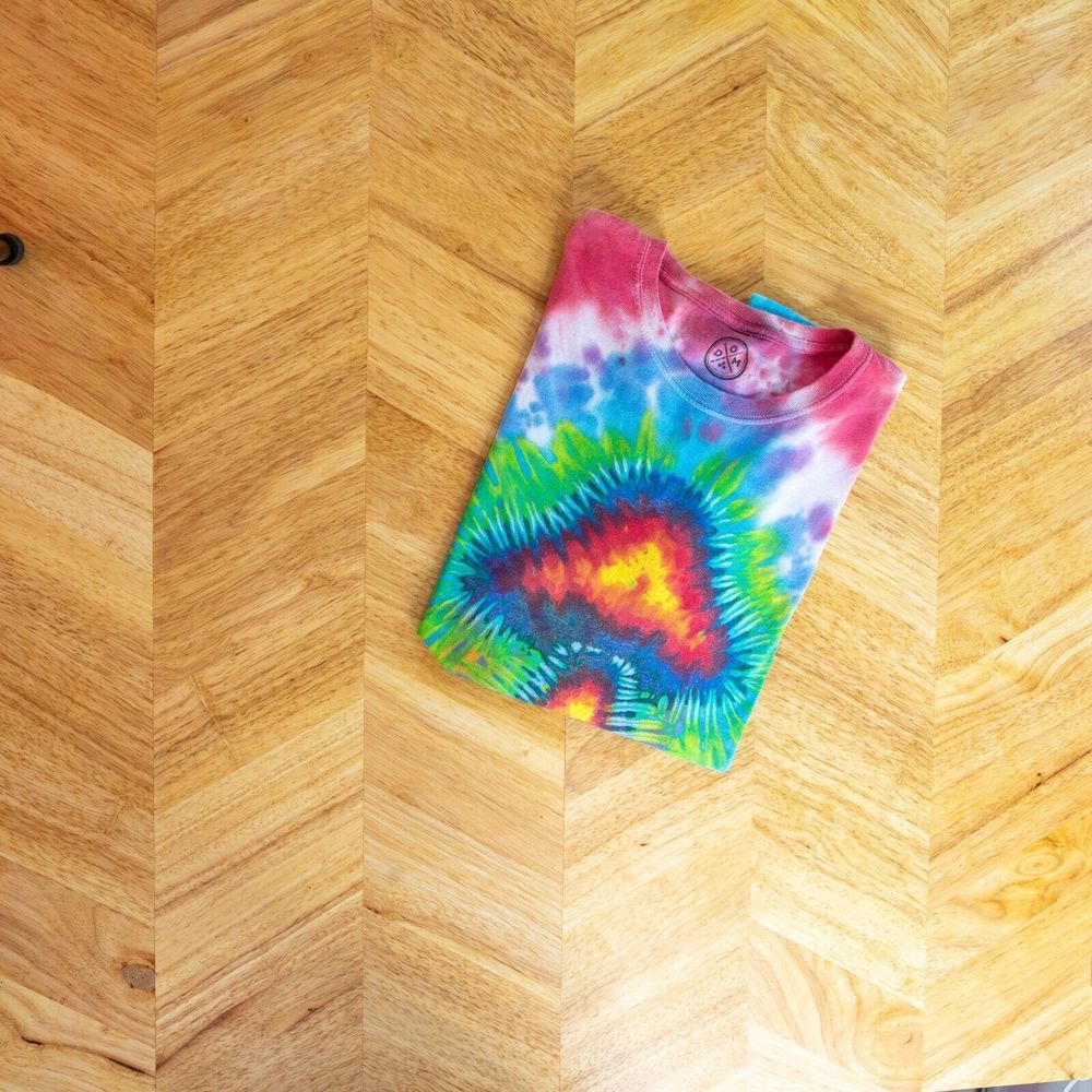 Graphic Mens T Shirt Trippy Tie Dye Shroom Shirt Mushrooms Hippie 90s Retro - Picture 4 of 11